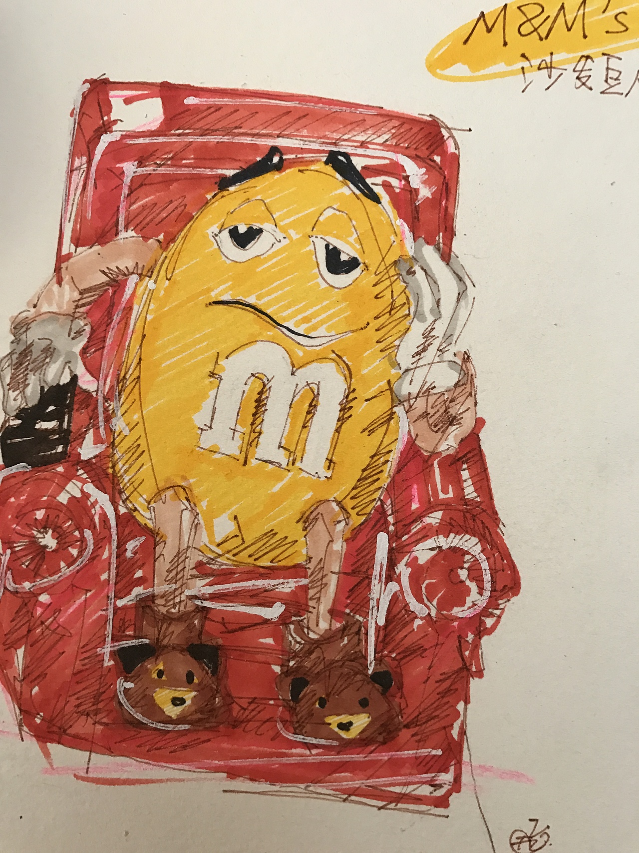 M&M s 沙发豆人机