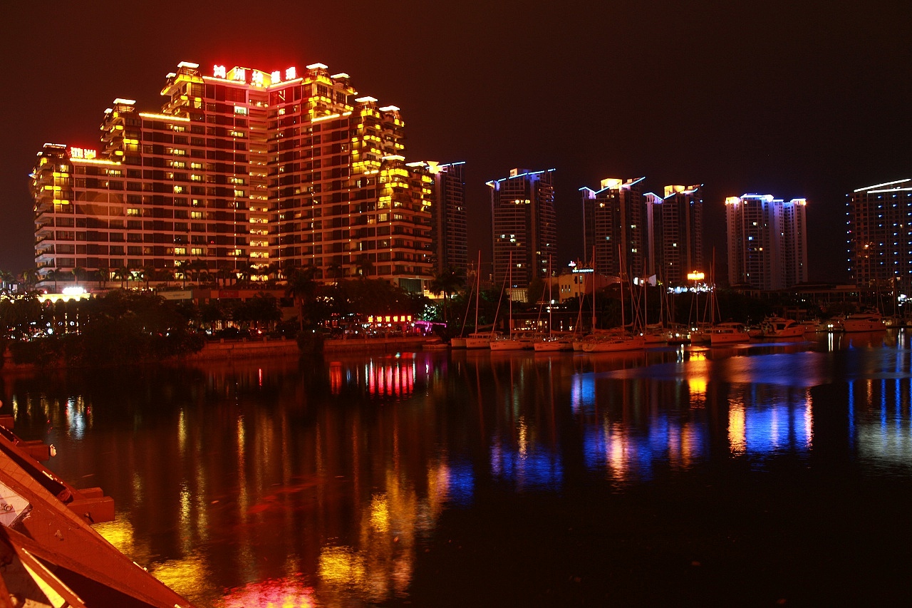 新手摄影!三亚河畔