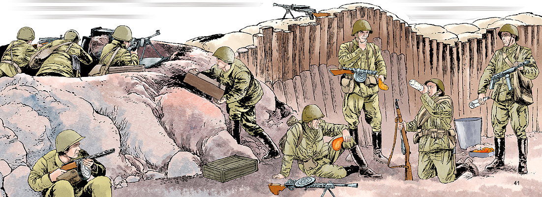 二战漫画,写实二战插画,写实漫画,线稿,战争连环画
