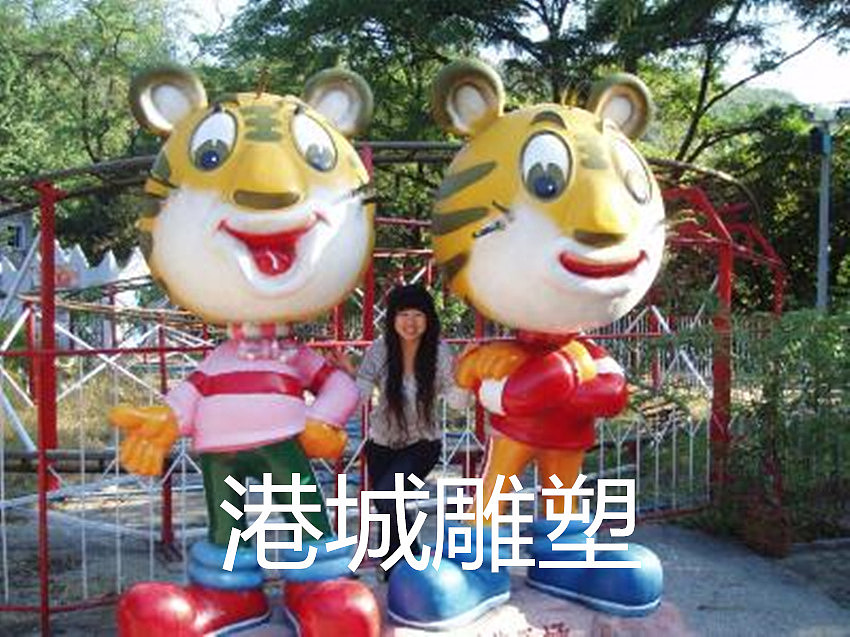 虎年吉祥物老虎卡通公仔雕塑将成为旅游景区运营的标配