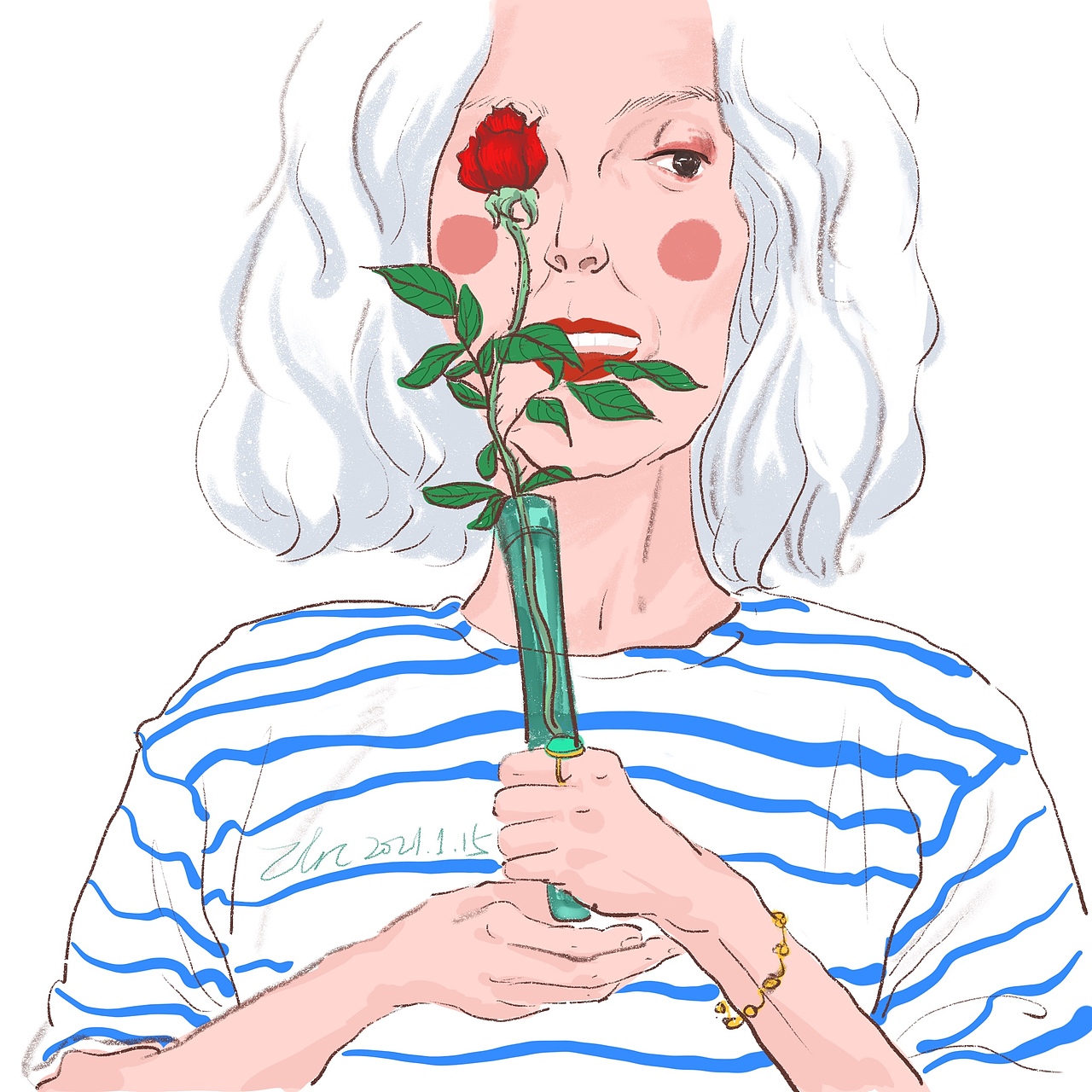 原创插画-祝大家情人节快乐（图ZMjQyNjg0Njky） - 创作习作 - 站酷设计师修行小妖原创素材 - 站酷ZCOOL