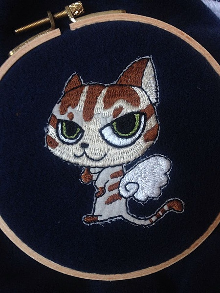 绣在某毛毯上的猫猫（图ZMjE1OTA3NjA=） - other handicraft - 站酷设计师0_0hajime原创素材 - 站酷ZCOOL