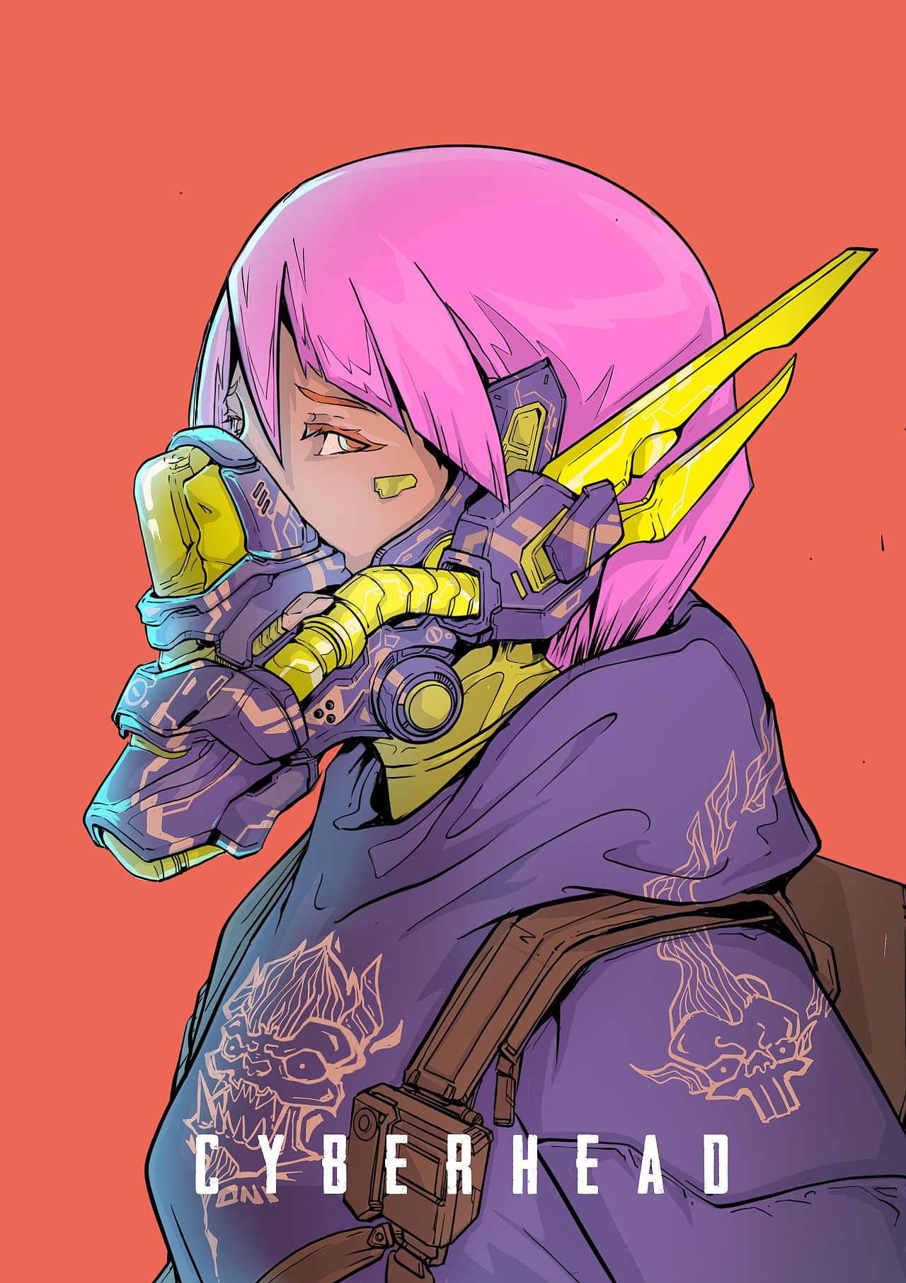 【日作团求生之旅】1月速涂练习CYBERHEAD（图ZMjQwOTM4NTUy） - 创作习作 - 站酷设计师史滂治原创素材 - 站酷ZCOOL