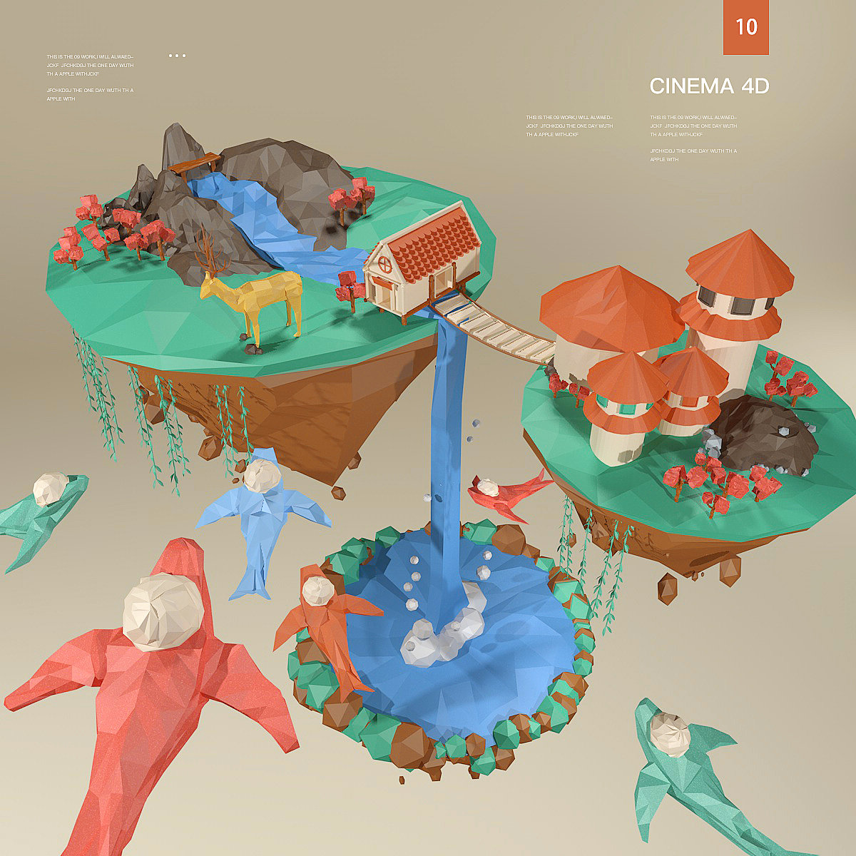 C4D 10班学生作品（2）（图ZOTk5MTI3MDg=） - 其他三维 - 站酷设计师巧匠小丑原创素材 - 站酷ZCOOL
