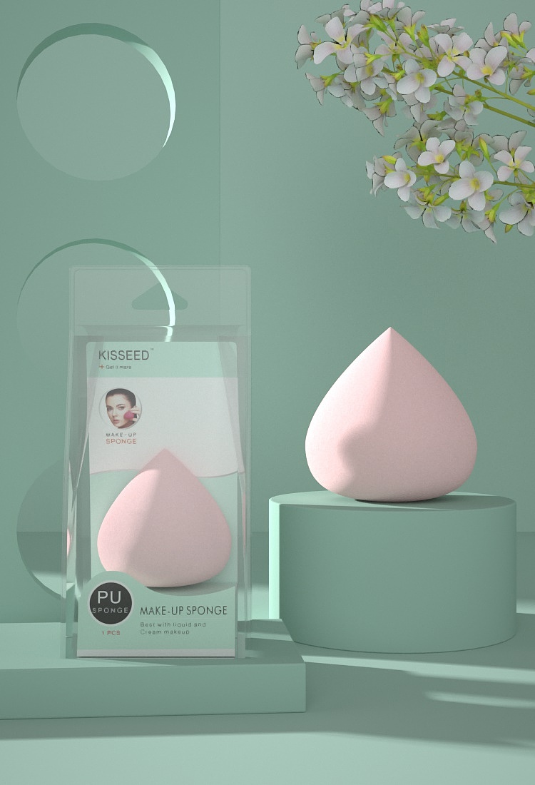 c4d桃子  芒果美妆蛋海报