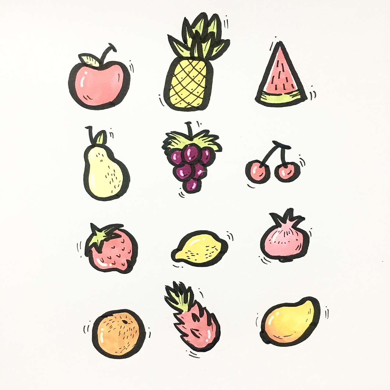 简笔画（图ZMTI0ODYxMTgw） - 艺术插画 - 站酷设计师Jacinthe盛原创素材 - 站酷ZCOOL