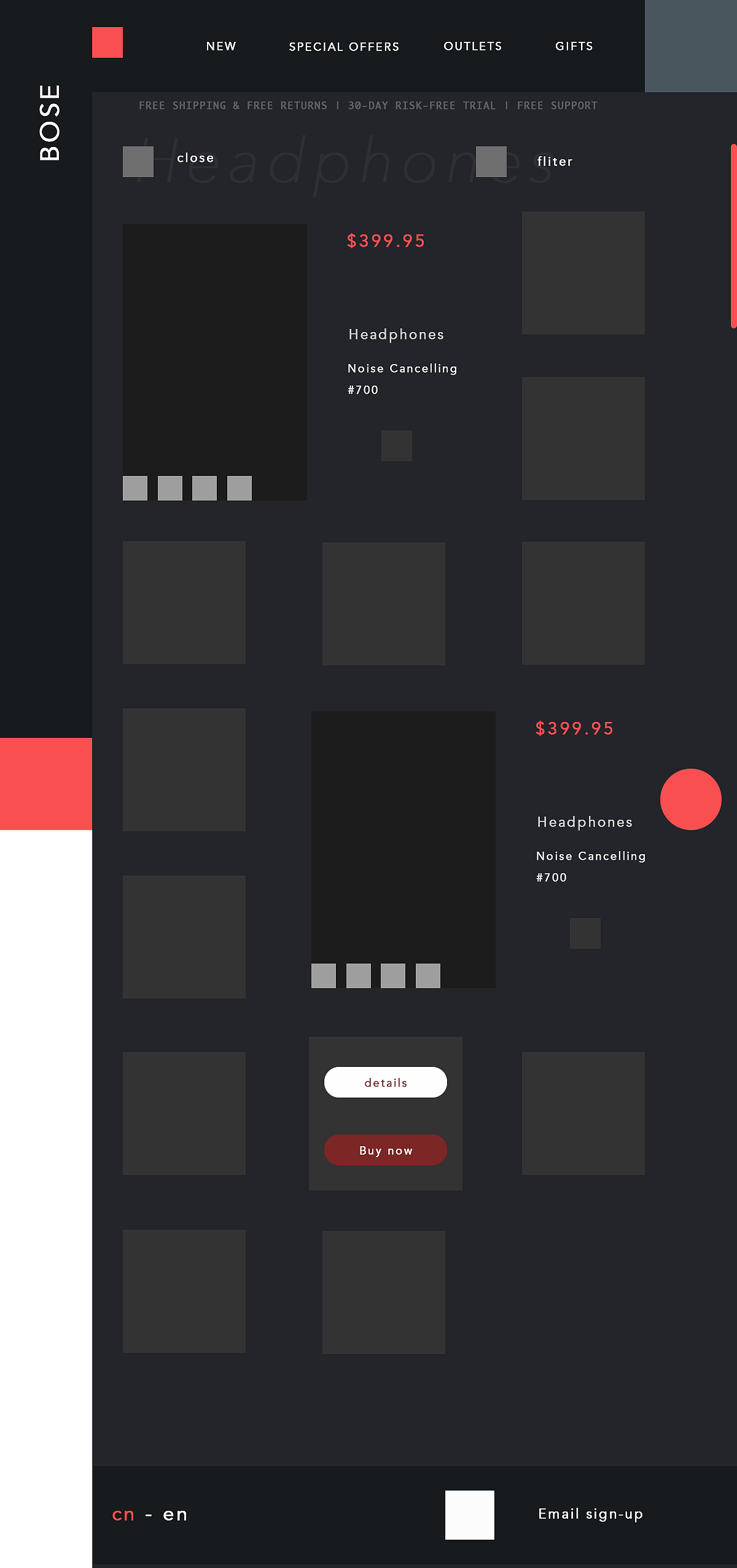 「BOSE」网页设计概念搞（图ZMTY1NDcwMzY0） - 电商 - 站酷设计师彬彬leo原创素材 - 站酷ZCOOL