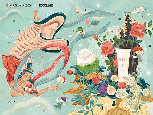 「my CLARINS寻找天然好食肌」--天女甄选好食肌(个人主页-ZNTk0MDIxNDQ=) - 海报 - 站酷设计师福琪摄影原创素材 - 站酷ZCOOL