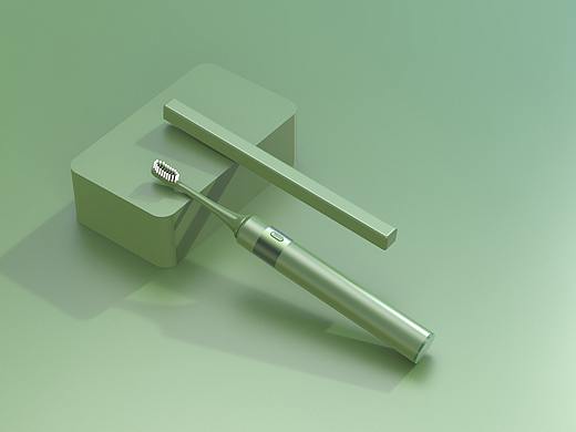 电动牙刷色彩冲击