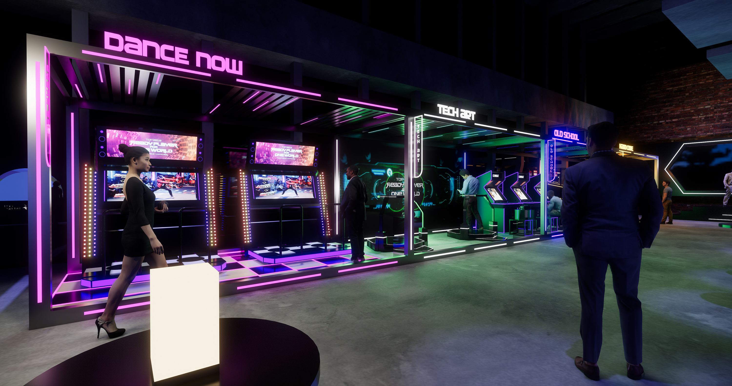 腾讯游戏晚宴活动/科技未来感设计/游戏体验互动|空间|展陈设计|kuang