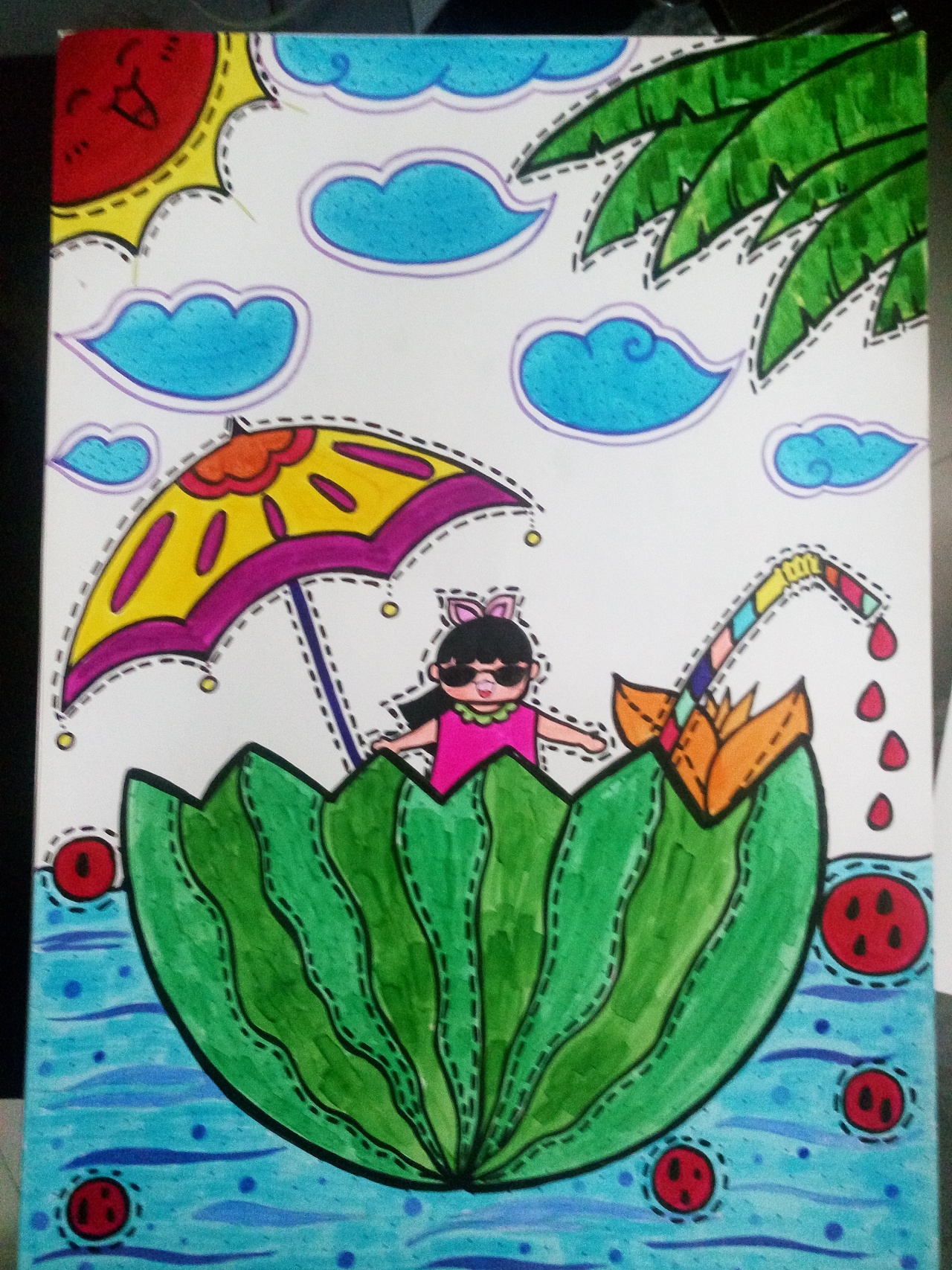 儿童画（图ZODQyMzk3NjA=） - 儿童插画 - 站酷设计师甜啊咸呐原创素材 - 站酷ZCOOL