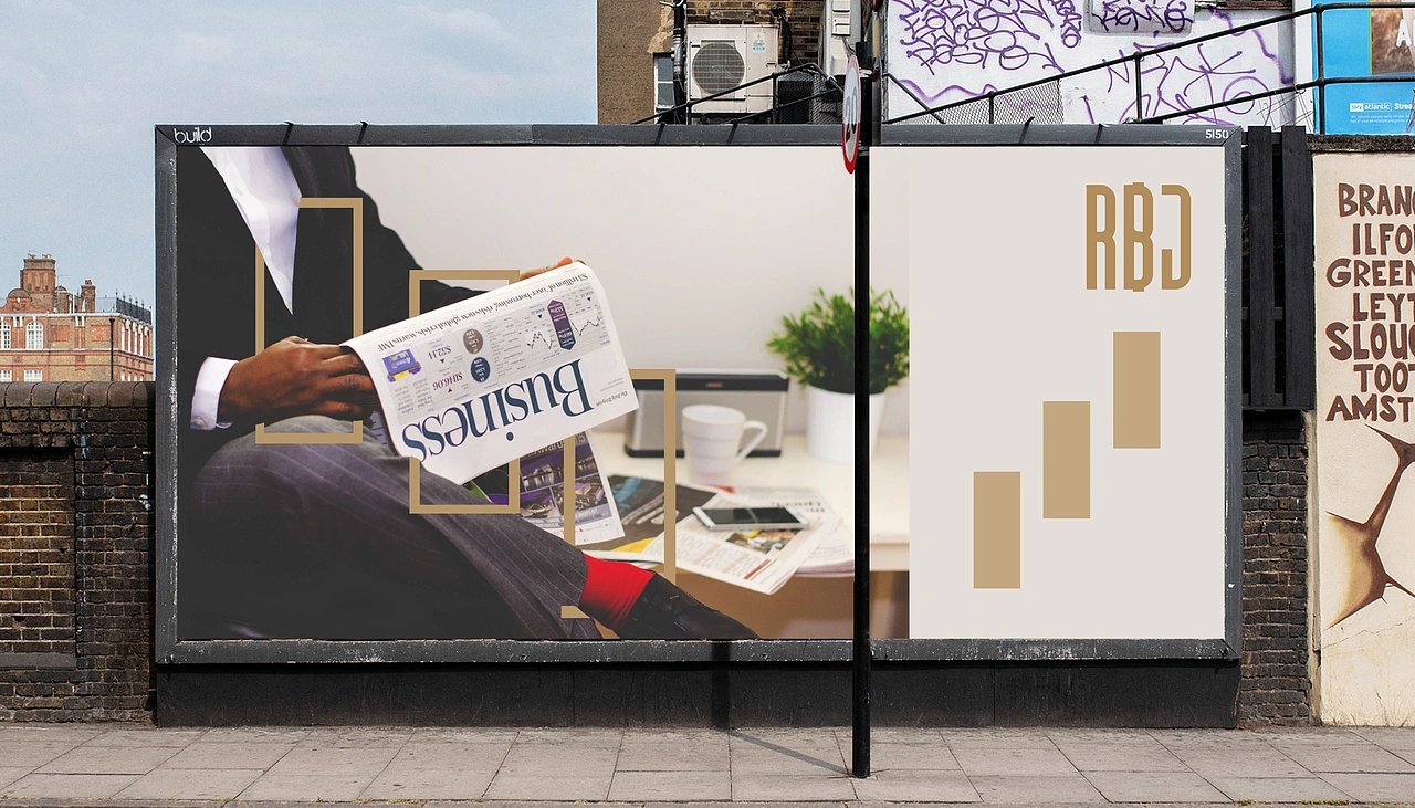 古典黑金类高端英文金融LOGO-品牌设计