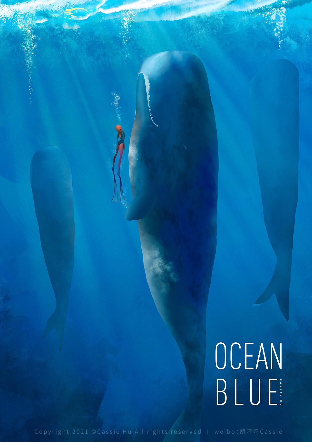 抹香鲸|插画|创作习作|胡呼呼cassie - 原创作品 - 站酷 (zcool)