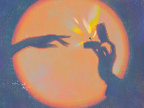 细思极恐的『爱情倒影』系列插画