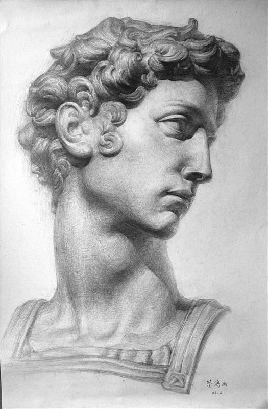 以前的素描作品（图ZNTgzMTk0MDg=） - 绘画 - 站酷设计师周鉴鸿_雕塑原创素材 - 站酷ZCOOL