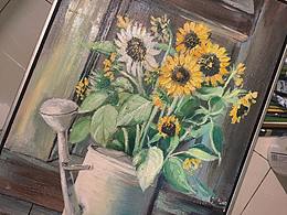 向日葵丙烯画
