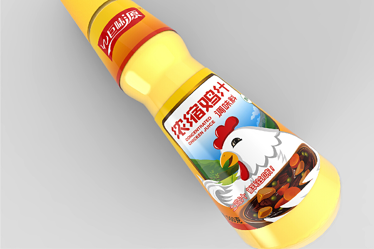 浓缩鸡汁调味料包装设计_芒克视觉设计-站酷ZCOOL