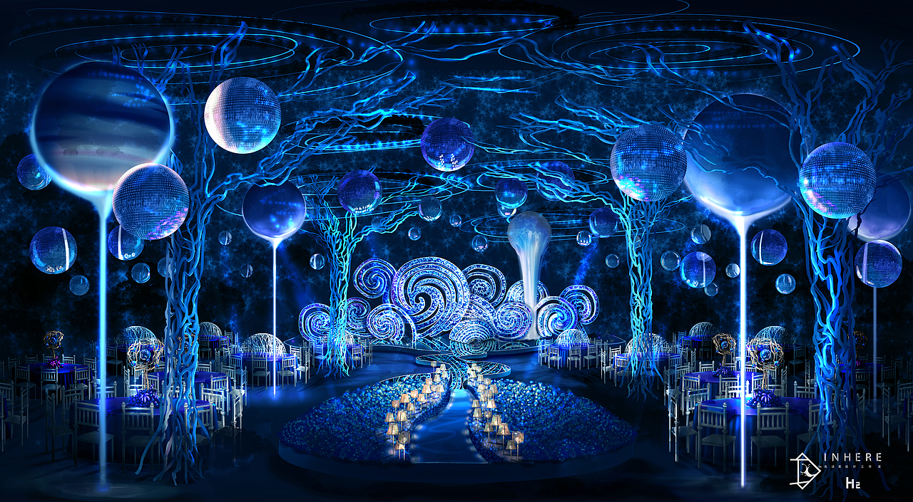 婚礼效果图 手绘（图ZOTM2MDI1NzI=） - 舞台美术 - 站酷设计师罗宾汉H2原创素材 - 站酷ZCOOL