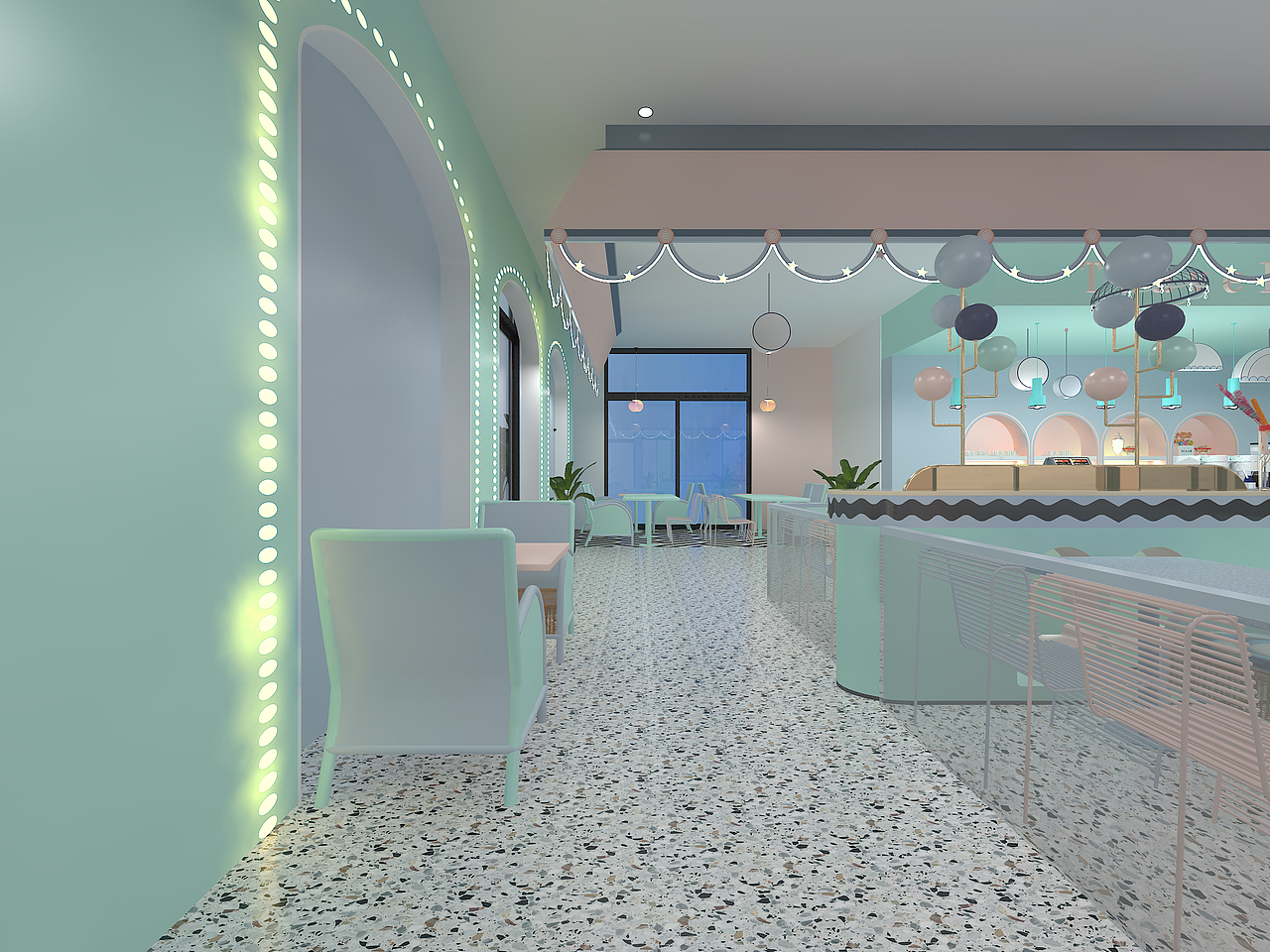糖果风饮品店（图ZMjcxMzk2NjAw） - 商业空间设计 - 站酷设计师杨波Design原创素材 - 站酷ZCOOL