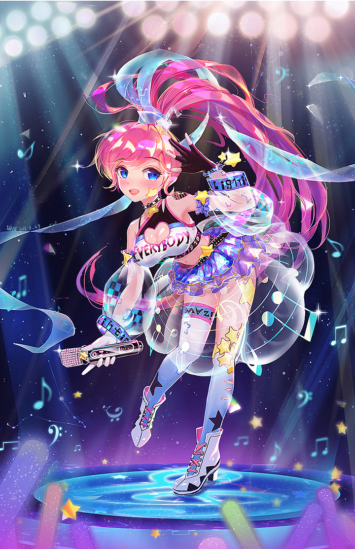 商业插画电音小萝莉