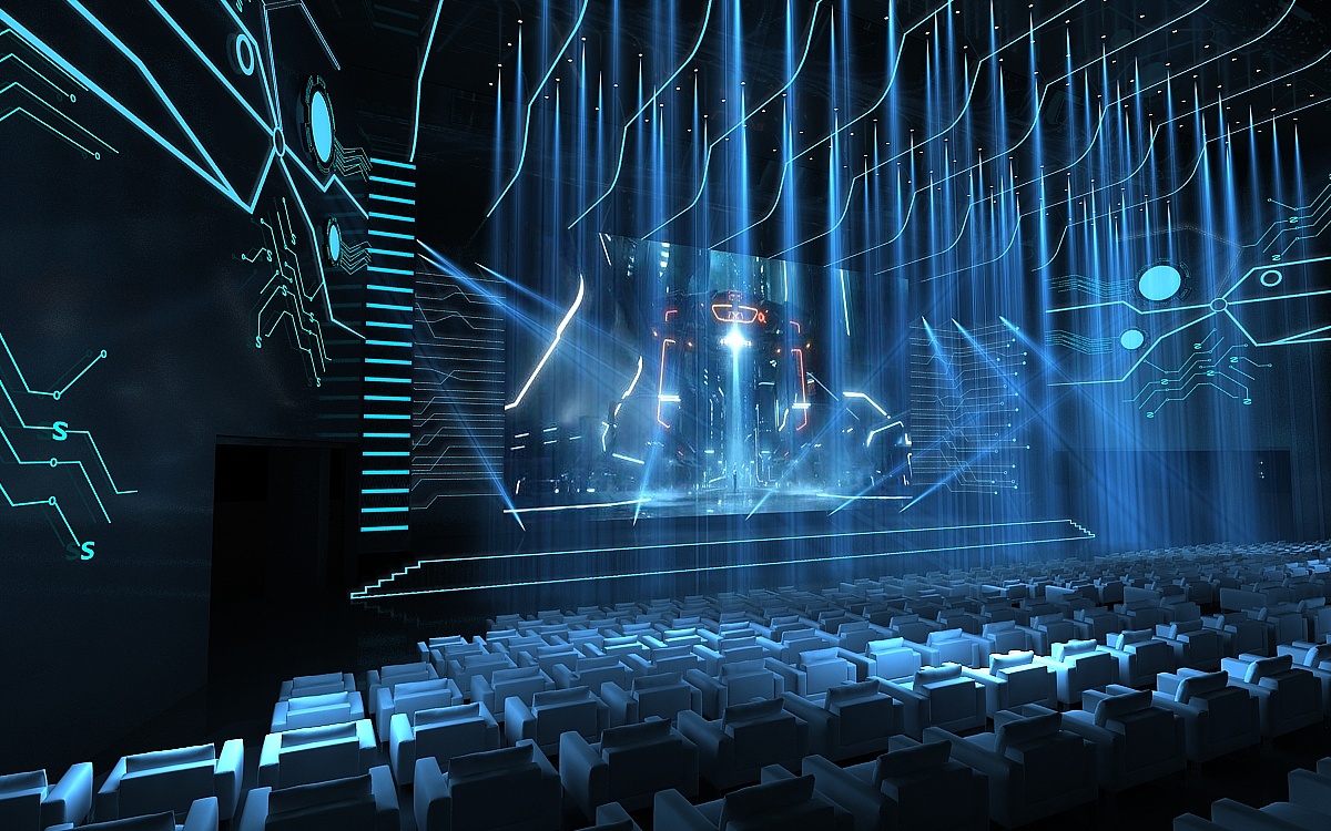 舞美设计舞台科技感灯带线条