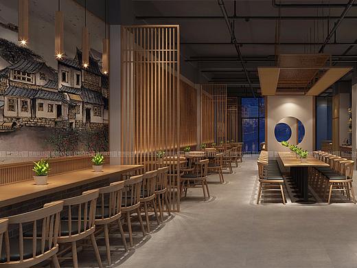 昆明米线店餐厅装修设计