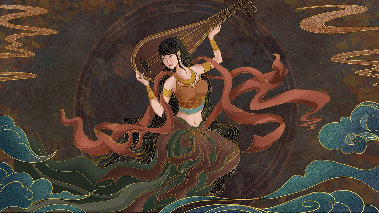 毕业设计《盘王传说》国风插画系列作品