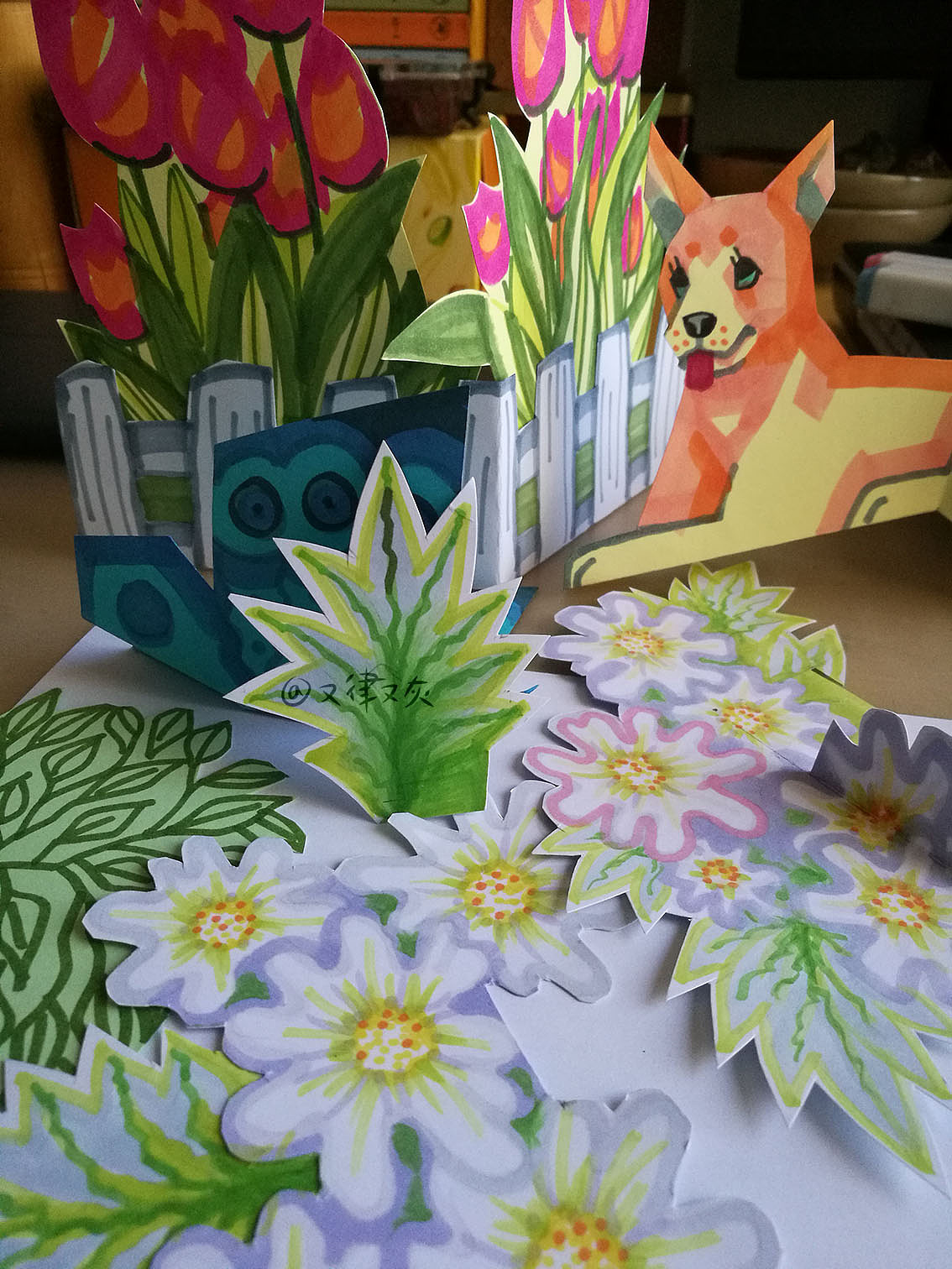 玩纸片日记原创设计手工制作立体书