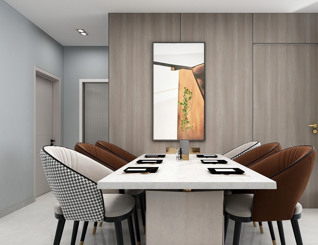 150㎡家装撞色搭配 玩出新花样