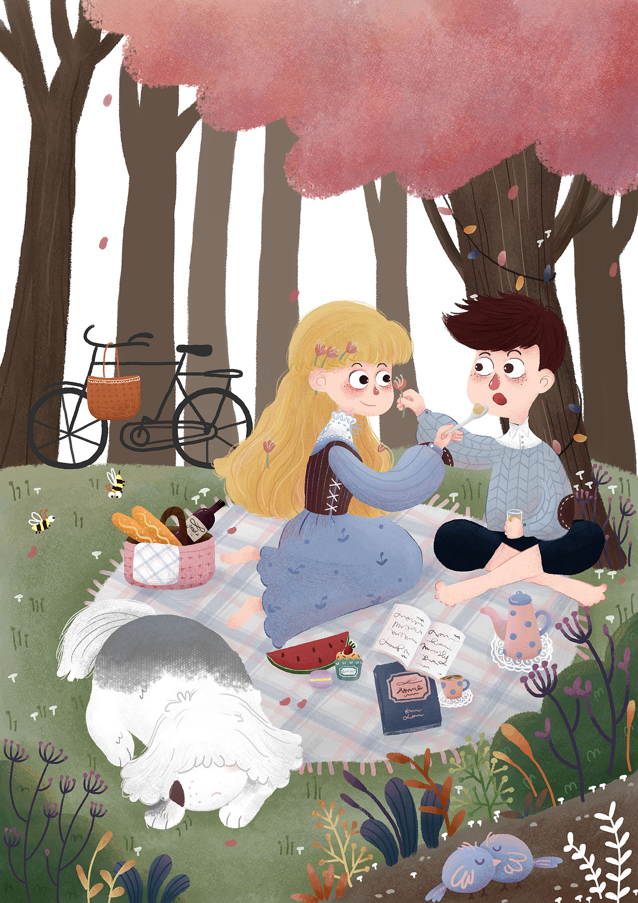 2018忙什么（图ZMTQyNTI0OTU2） - 儿童插画 - 站酷设计师袖真真原创素材 - 站酷ZCOOL