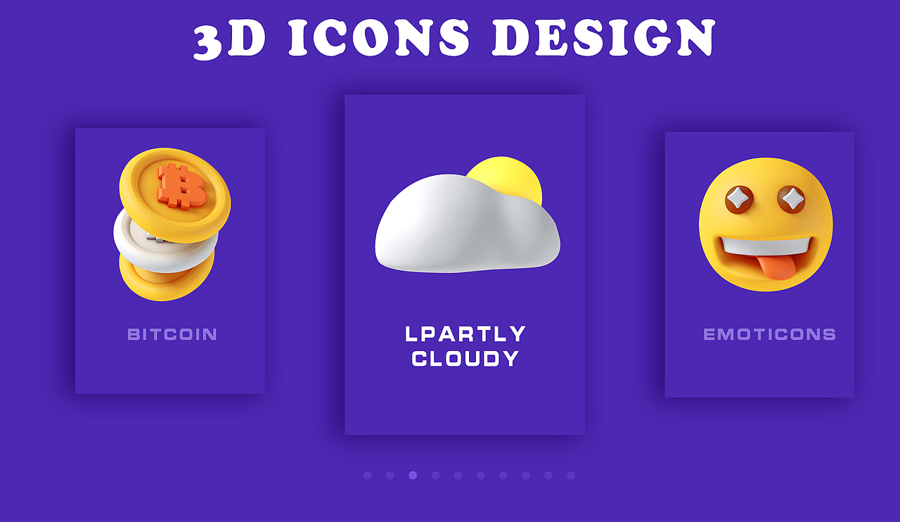 【C4D】拟物化图标