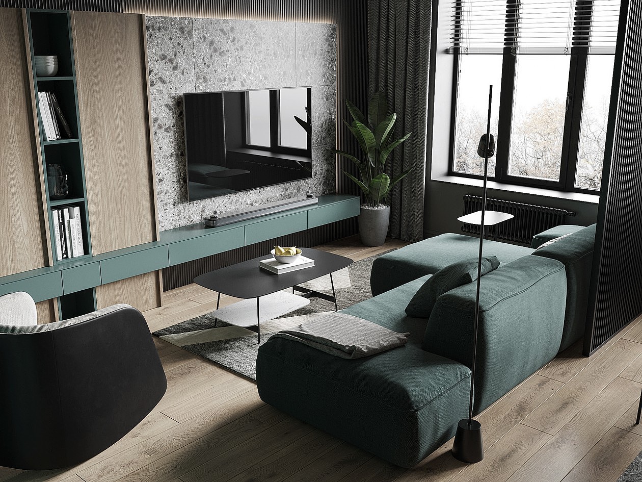 现代简约,大理石与木质