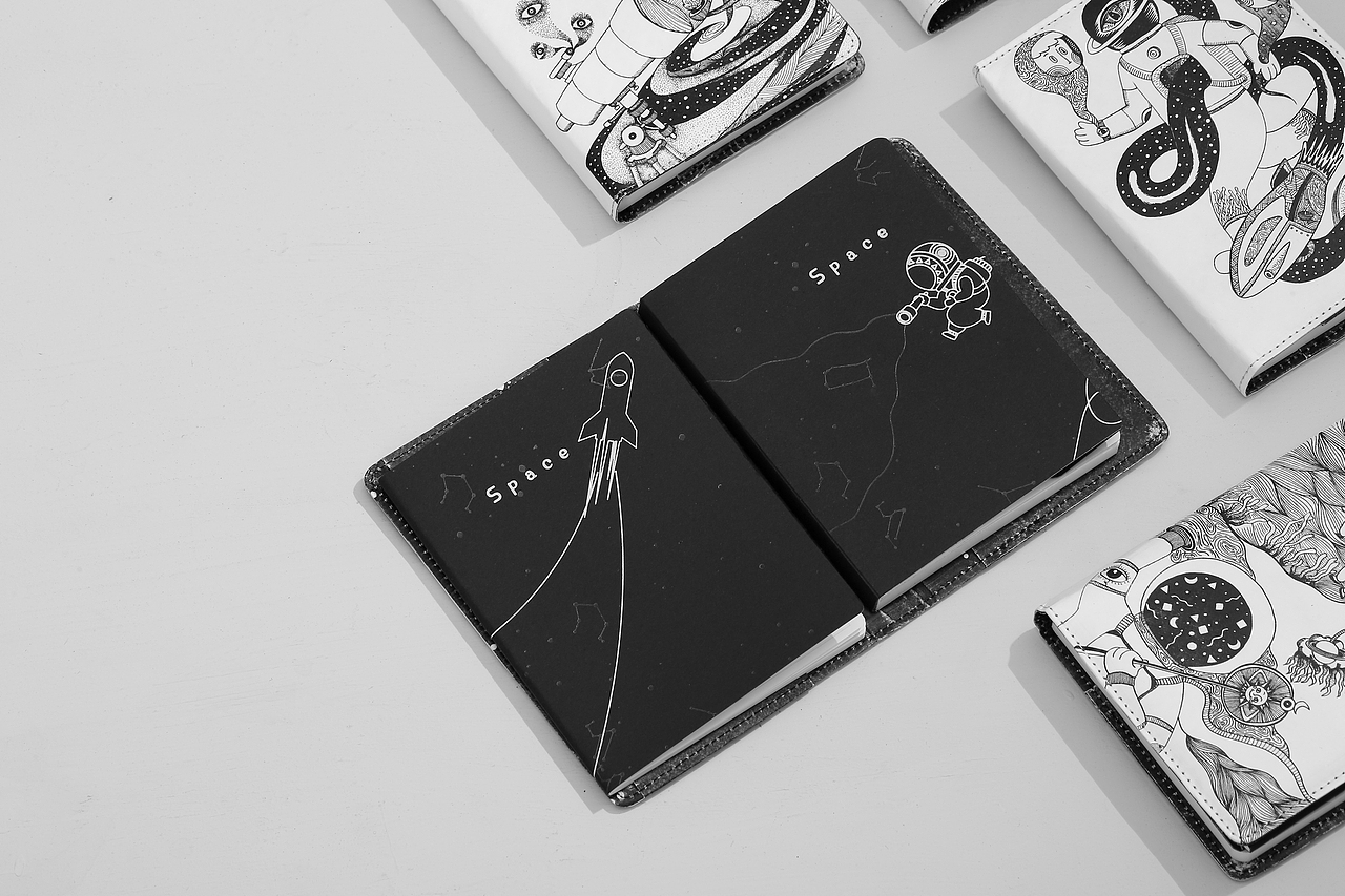 【小宇宙】系列杜邦纸手账本及钱包设计（图ZMTI3MTUwOTk2） - 商业插画 - 站酷设计师Momo蘑菇原创素材 - 站酷ZCOOL