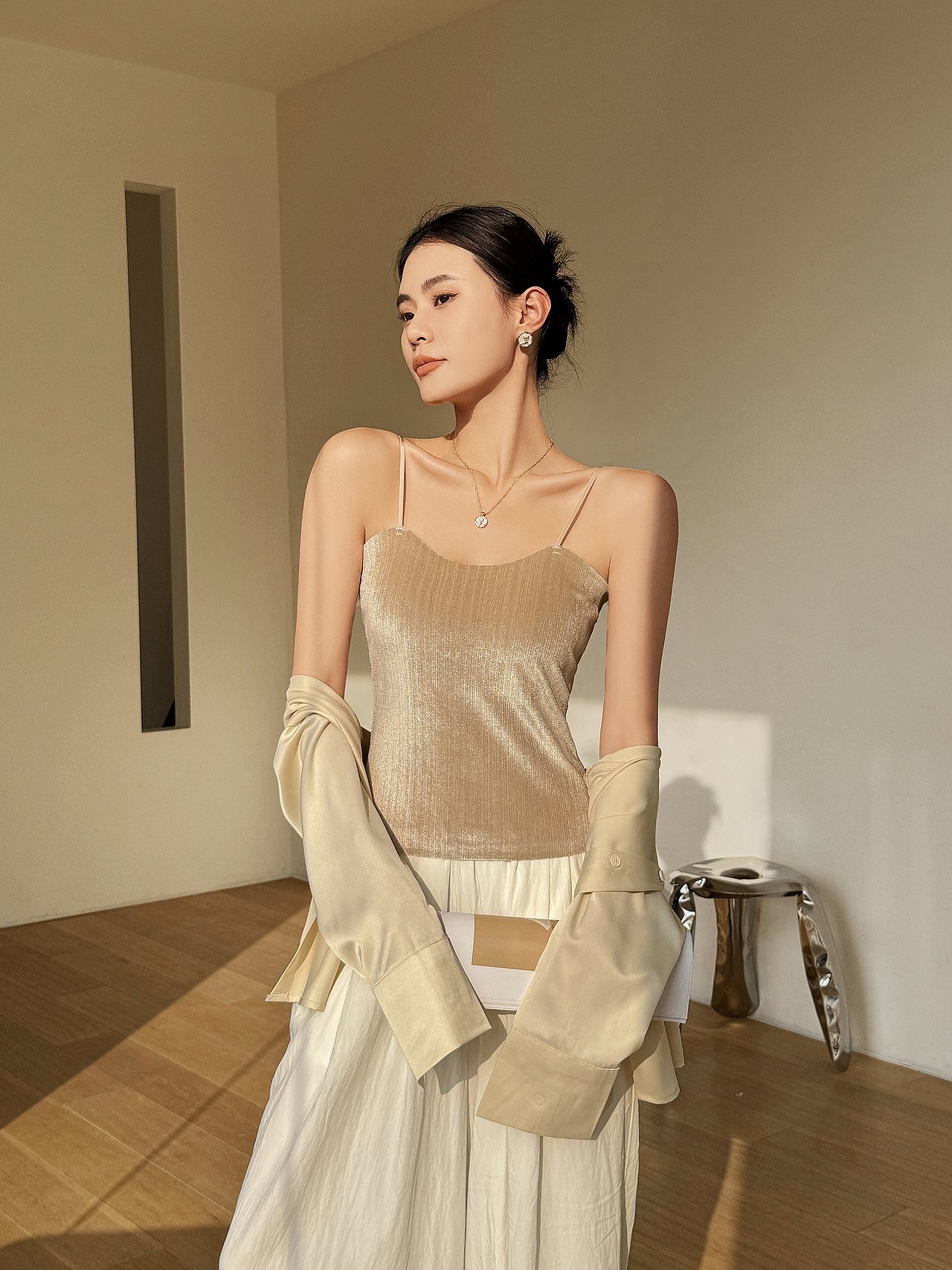 富贵小姐姐风,背心拍摄/商品拍摄