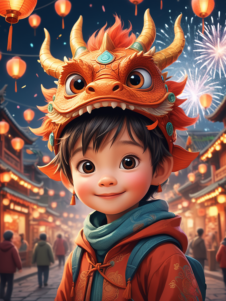 龙年AI风格探索（图ZMzU4NTU1MTMy） - AI作品 - 站酷设计师思华年原创素材 - 站酷ZCOOL