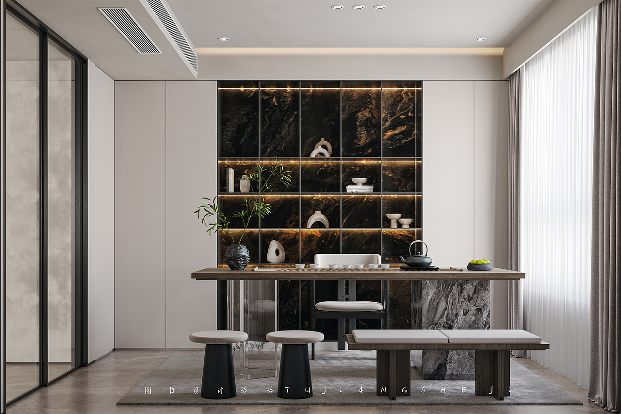 现代简约,极简优雅的装修住得很惬意