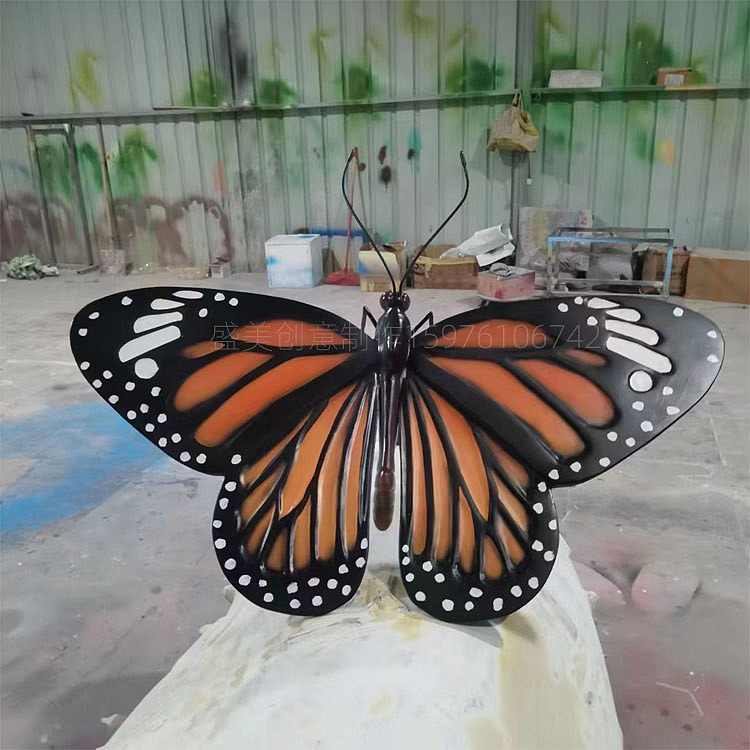 仿真蝴蝶模型 花园小区学校绿地仿真昆虫摆件