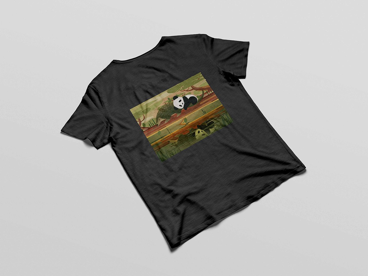 大熊貓與穿山甲（圖ZMzUyOTQ4OTUy） - 藝術(shù)插畫 - 站酷設(shè)計(jì)師左啦啦原創(chuàng)素材 - 站酷ZCOOL