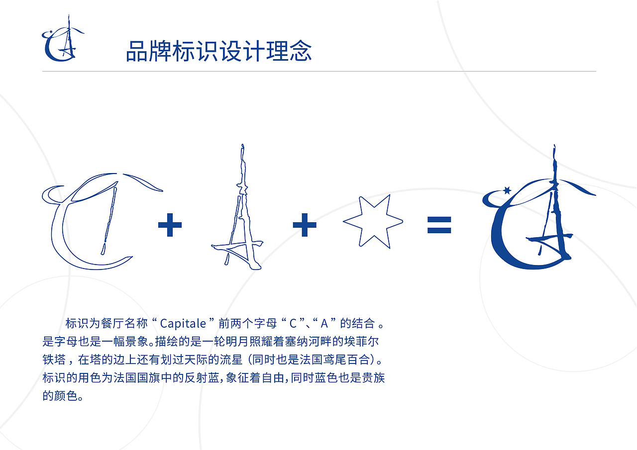论文设计 CAPITLE(花都)法式餐厅VI