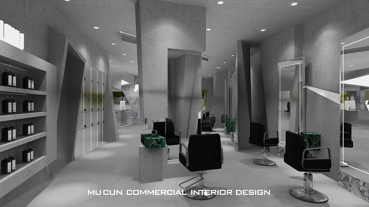 300㎡高级暖灰系-科技美肤中心设计