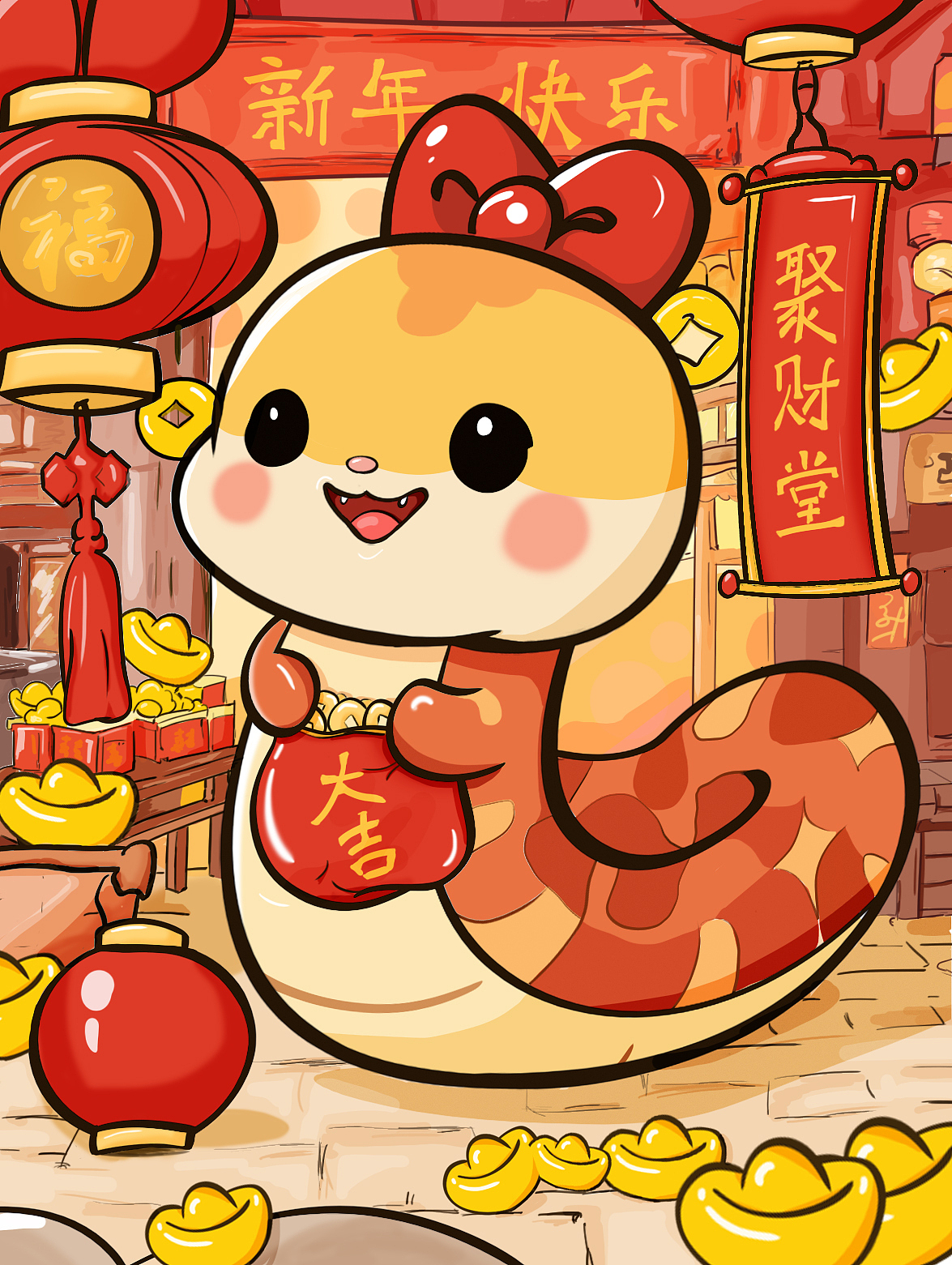 2025蛇年形象（图ZMzgxODkyNjYw） - 商业插画 - 站酷设计师会摄影师的插画原创素材 - 站酷ZCOOL