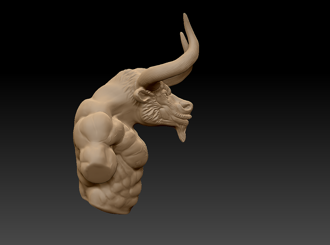 三维模型牛头怪