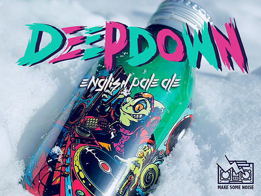DEEPDOWN涤荡，贪杯龙精酿啤酒包装图案