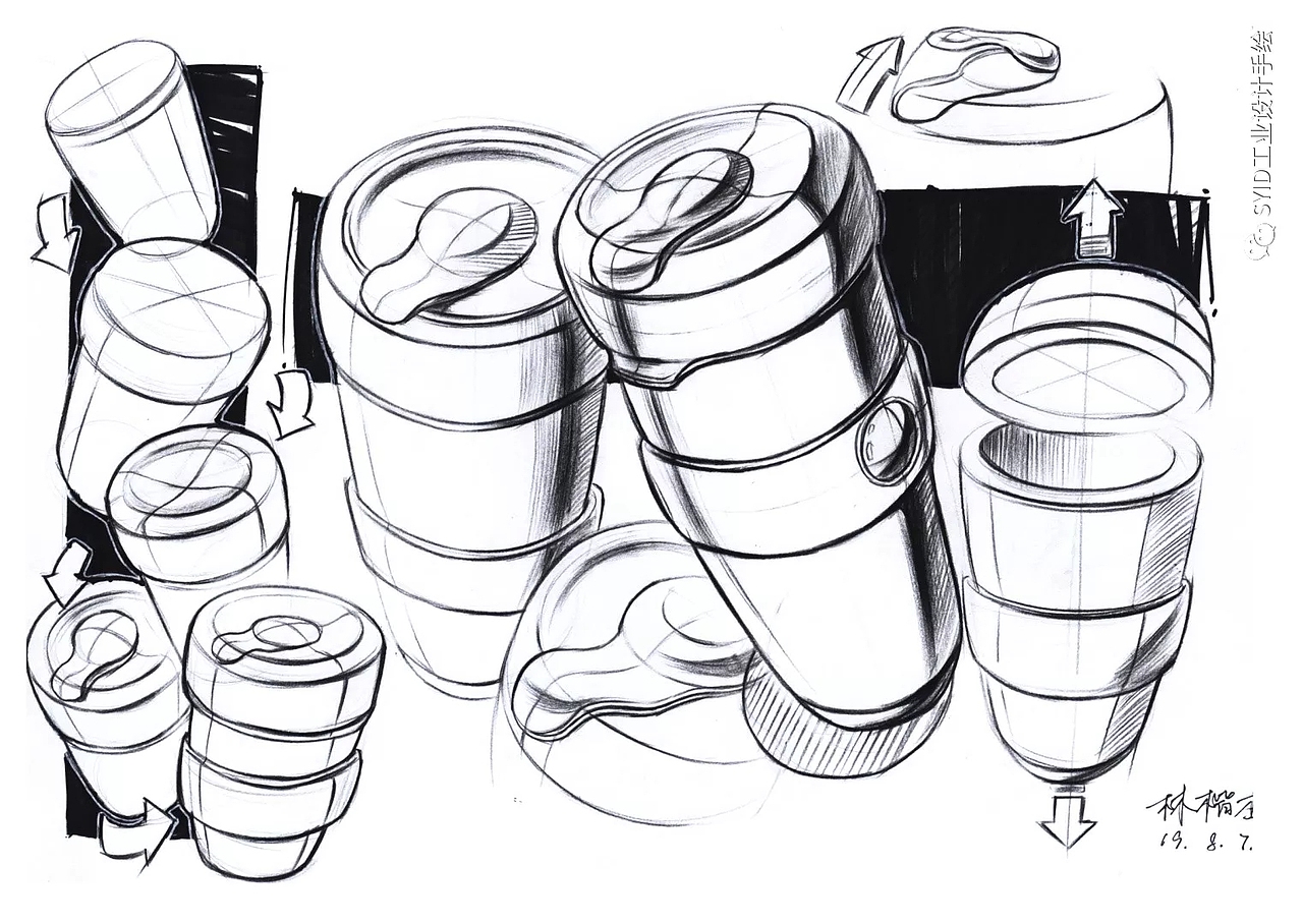 产品手绘线稿（图ZMjA2NjU2ODcy） - 其他工业/产品 - 站酷设计师Linnnk原创素材 - 站酷ZCOOL