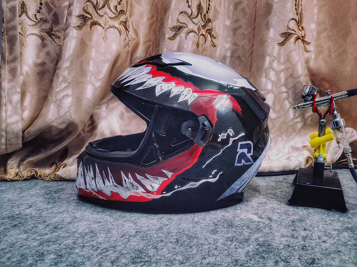 taohinls2ff328毒液二代头盔彩绘个性涂装