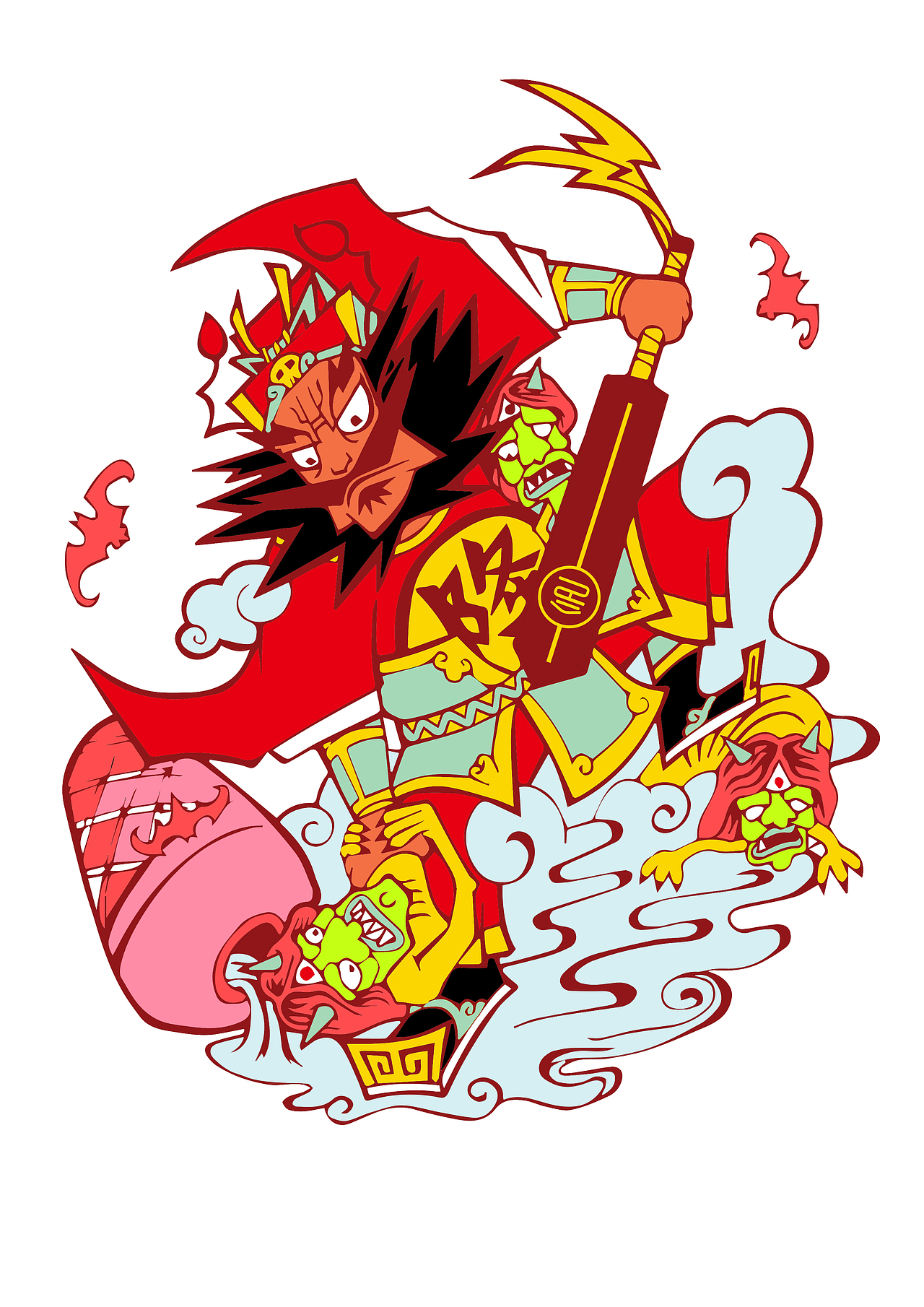 重塑神话之（钟馗）（图ZMTQ5Nzc0OTI=） - 商业插画 - 站酷设计师小坣哥原创素材 - 站酷ZCOOL