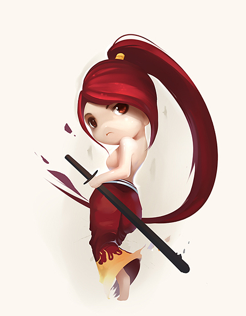 Q版Q萌头像全身绘制真人转动漫卡通绘制Q版原画（图ZNDA0MDU1OTY=） - 创作习作 - 站酷设计师姜城林原创素材 - 站酷ZCOOL