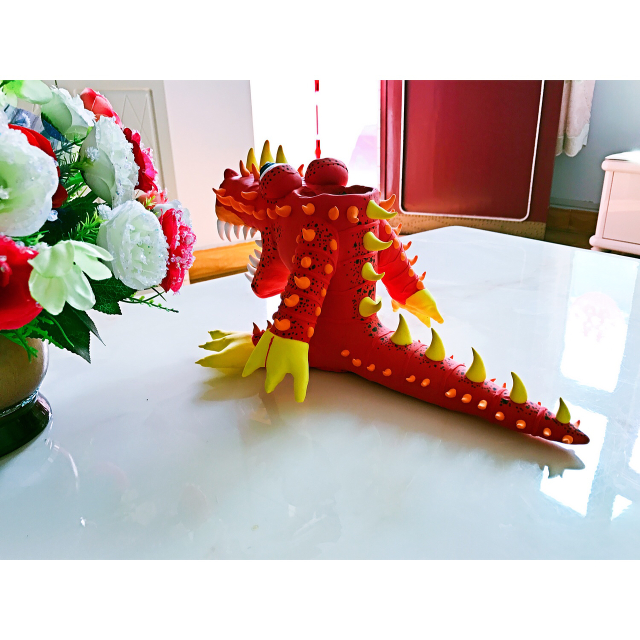恐龙笔筒（图ZOTExMTgxNTY=） - 其他手工艺 - 站酷设计师蜗牛女王原创素材 - 站酷ZCOOL