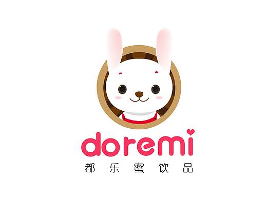 都乐蜜 奶茶店形象标志设计