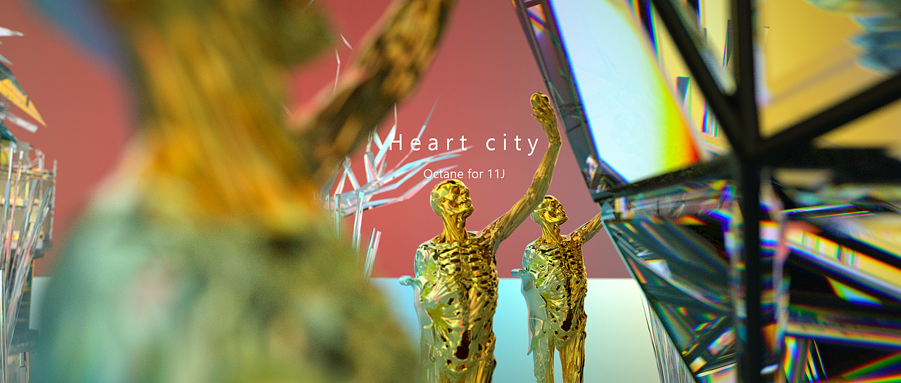 C4D Heart city（图ZMjI1NTUzNTg4） - 其他三维 - 站酷设计师亿亿基原创素材 - 站酷ZCOOL